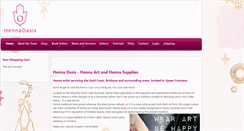 Desktop Screenshot of hennaoasis.com.au